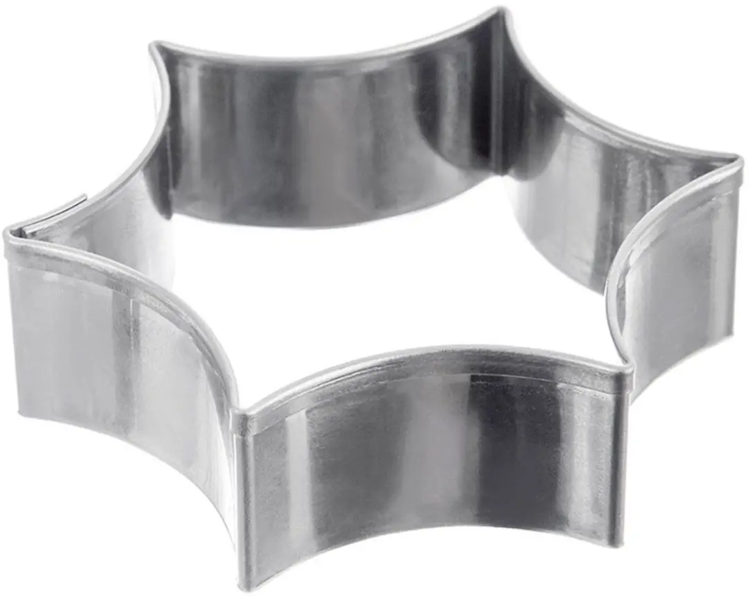 Orion Stalen Stervorm Koekjesvorm 5.5cm - Zilver