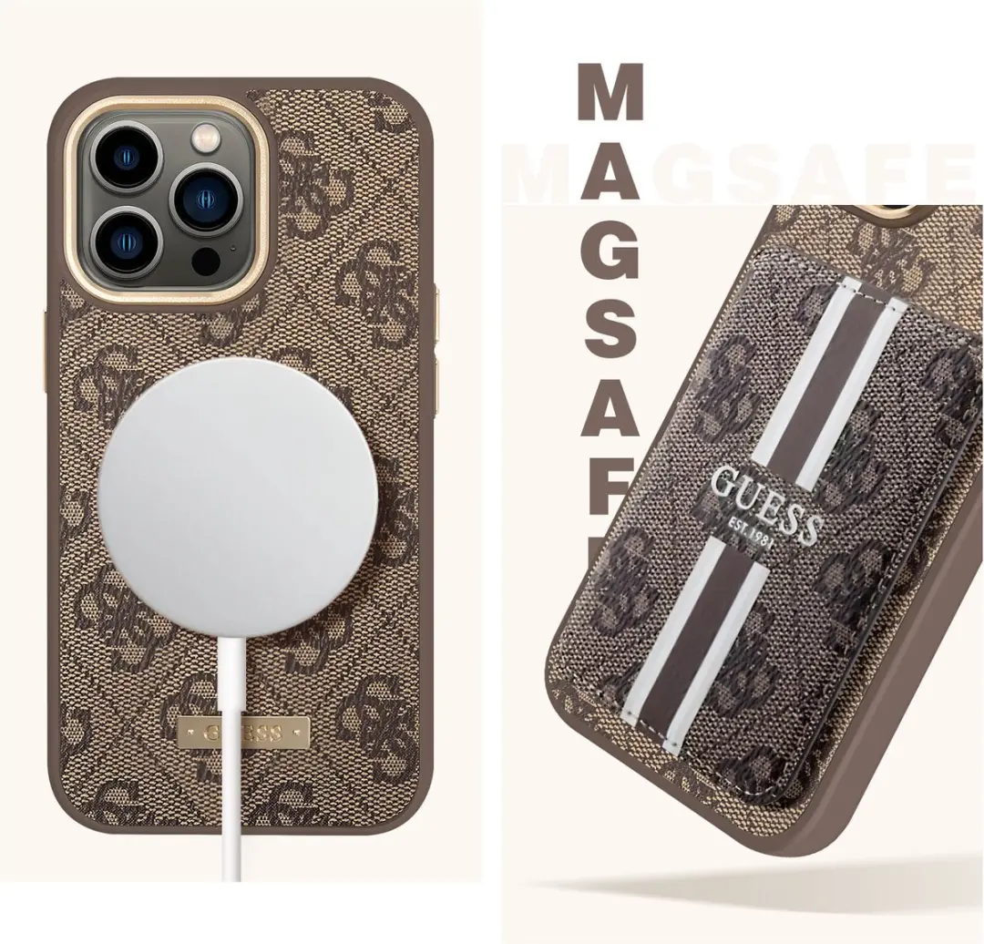 Guess 4G Backcover iPhone 13 Pro 9138 - Bruin