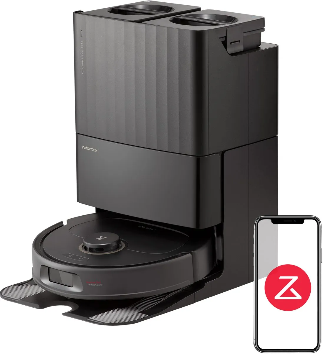 Roborock Qrevo Pro Robotstofzuiger - Zwart - afbeelding 2 van 6
