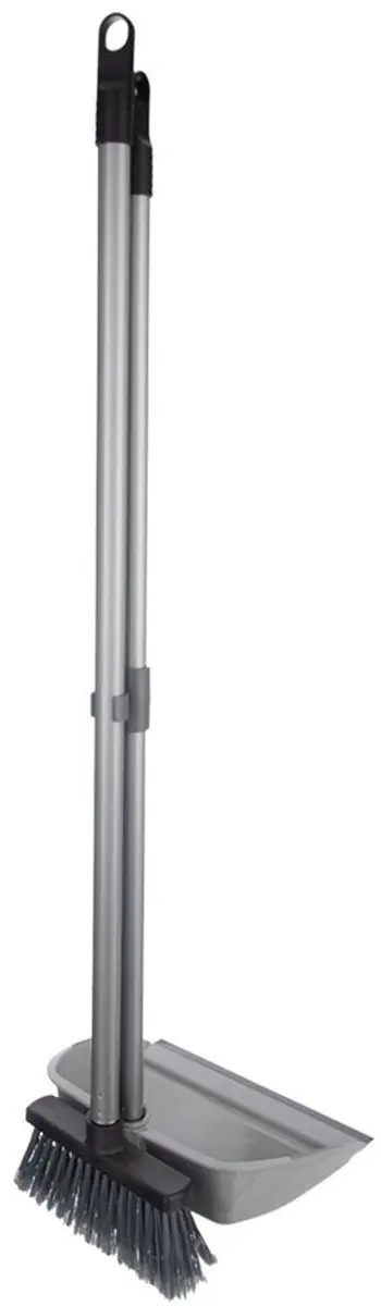 Orion Lange Bezem met Stoffer 87cm - Grijs/Zwart - afbeelding 6 van 6