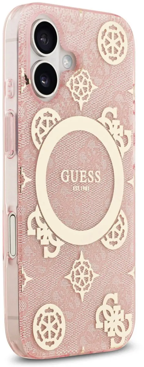 GUESS iPhone 17 Telefoonhoesje - MagSafe - Roze