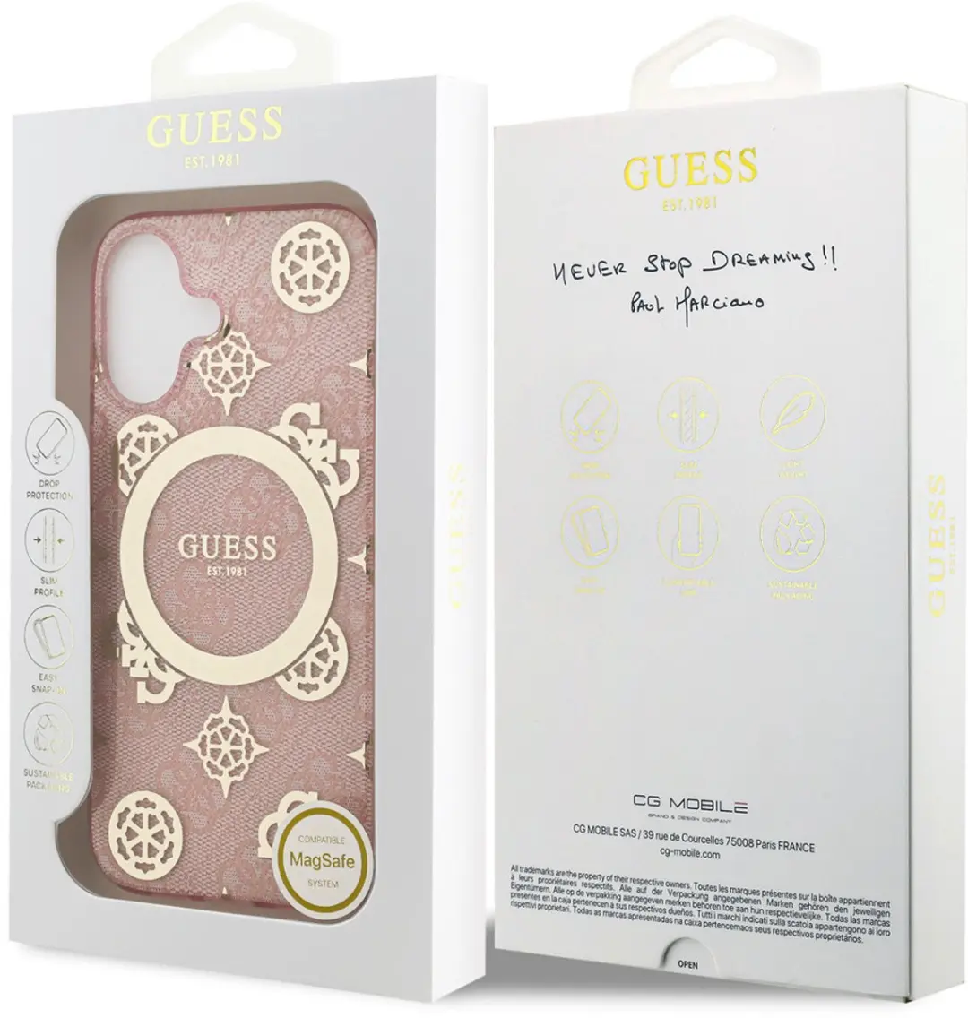 GUESS iPhone 17 Telefoonhoesje - MagSafe - Roze - afbeelding 6 van 6