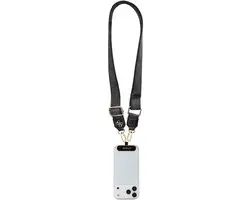 Guess Crossbody Koord PU 4G Metal Logo - Zwart