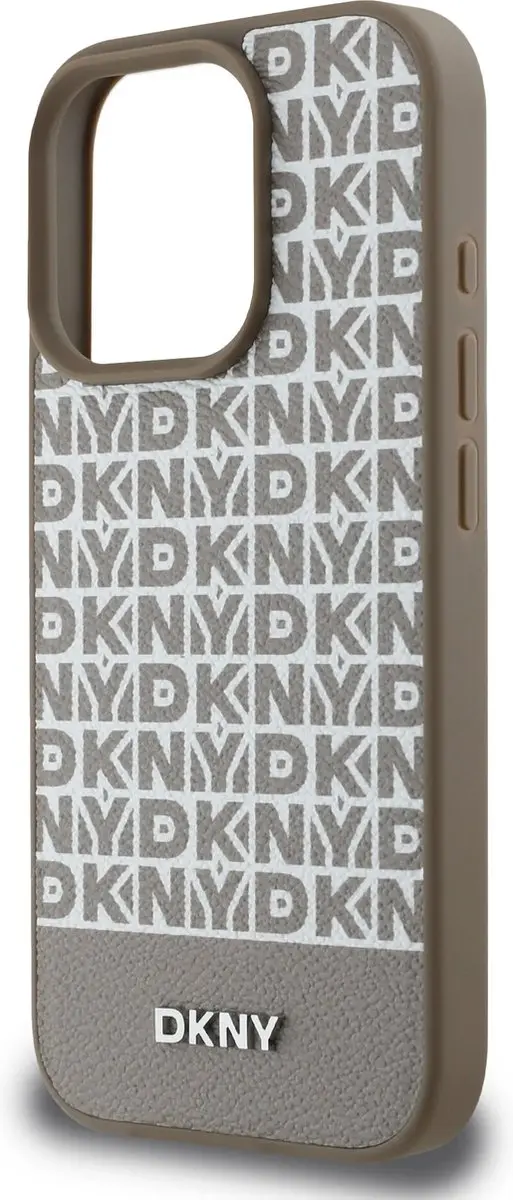 DKNY iPhone 16 Pro Backcover - MagSafe - Bruin DKHMP16LPSOSPW - afbeelding 6 van 6