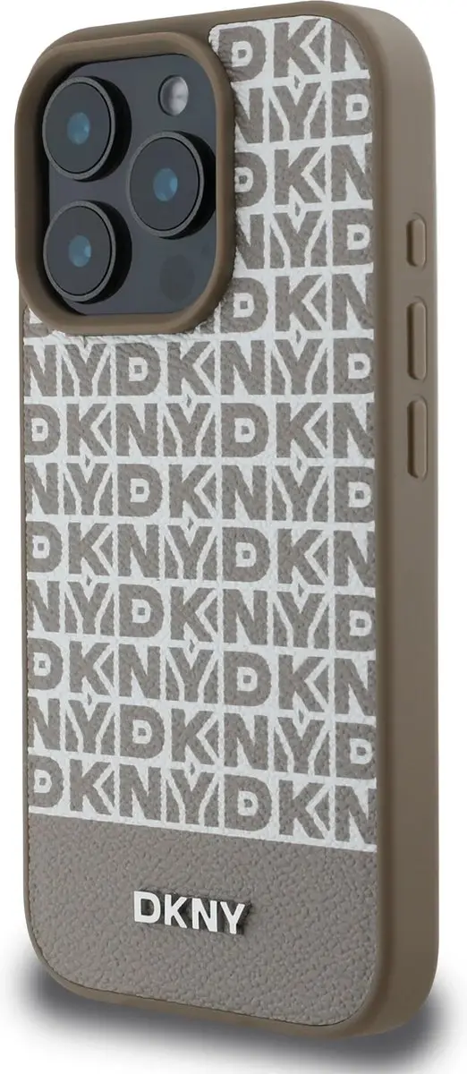 DKNY iPhone 16 Pro Backcover - MagSafe - Bruin DKHMP16LPSOSPW