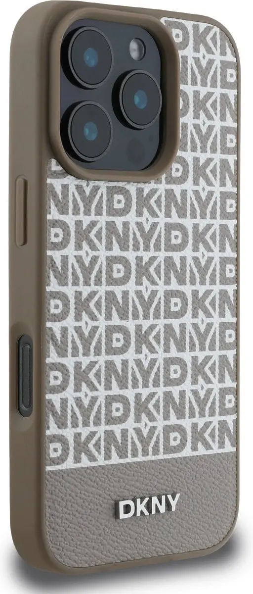 DKNY iPhone 16 Pro Backcover - MagSafe - Bruin DKHMP16LPSOSPW