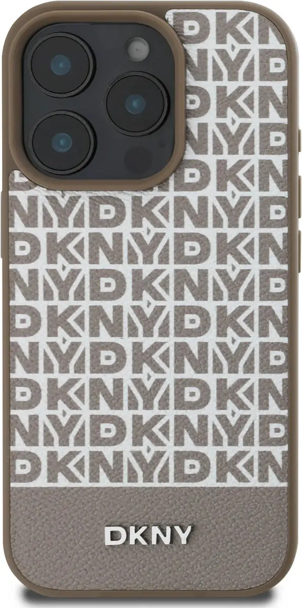 DKNY iPhone 16 Pro Backcover - MagSafe - Bruin DKHMP16LPSOSPW