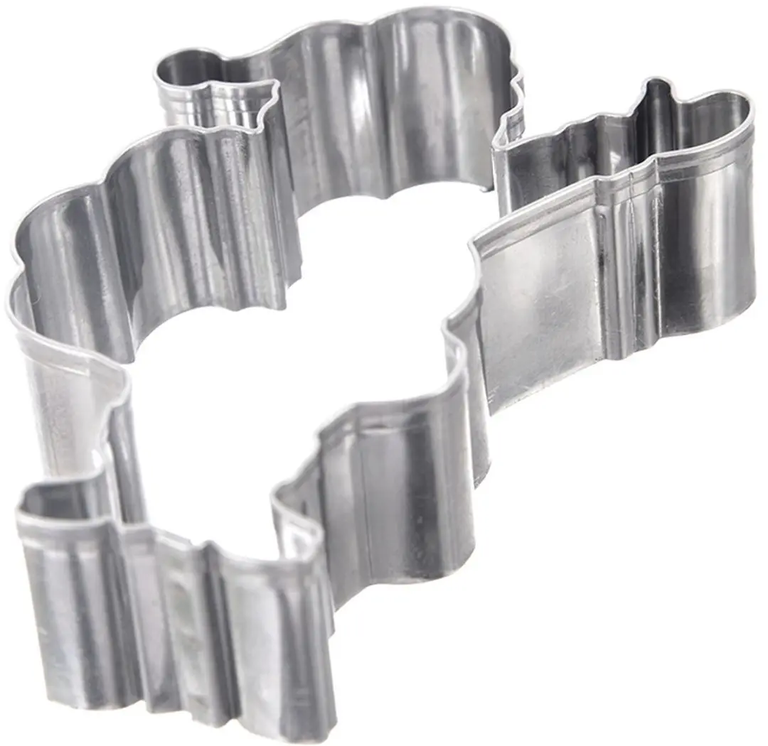 Orion RVS Kerstman Koekjesuitsteker 7,3cm - Zilver