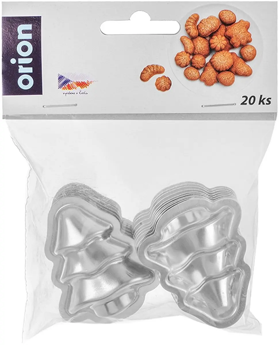 Orion Koekjesvorm Kerstboom 20 Stuks - Zilver