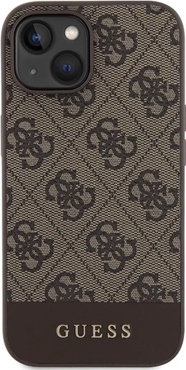 GUESS 4G Stripe Collection Hoesje iPhone 15 - Bruin