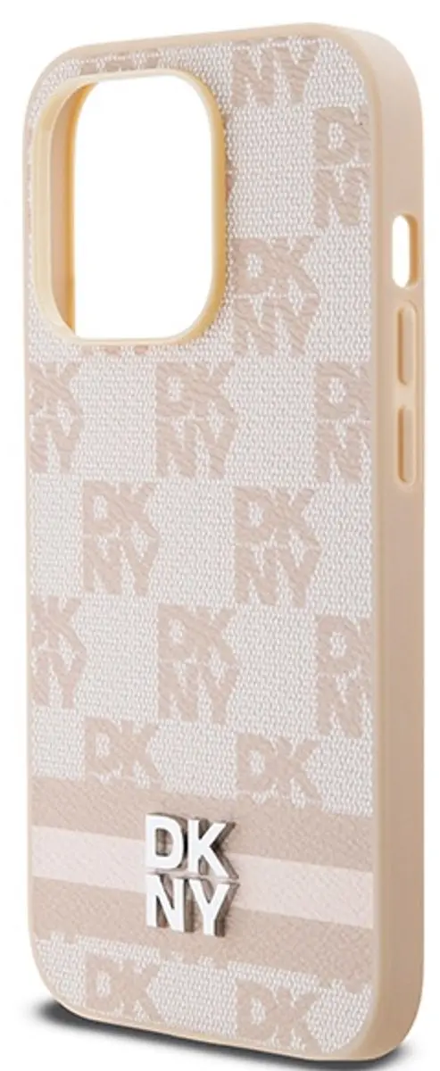 DKNY Checkered Roze Hoesje iPhone 14 Pro DKHCP14LPCPTSSP - afbeelding 6 van 6