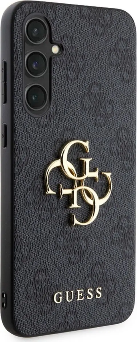 Guess 4G Metal Logo Hoesje - Samsung Galaxy S23 FE - Grijs