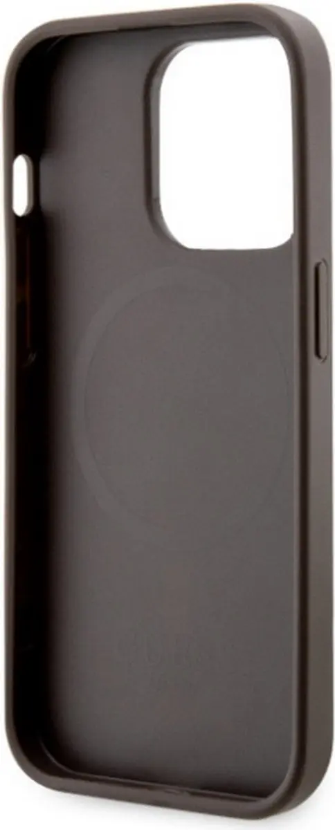 GUESS 4G Printed Stripe Back Case - iPhone 14 Pro - Bruin