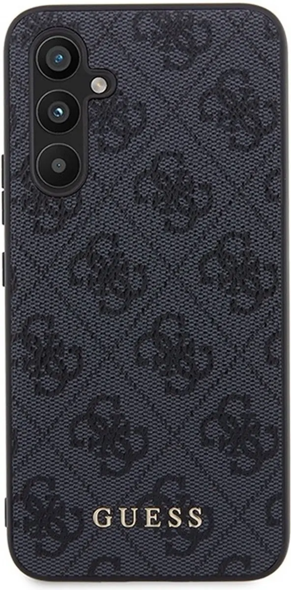 GUESS Hard Case 4G Logo Metaal - Samsung Galaxy A54 - Grijs