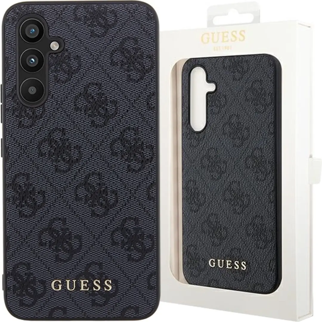 GUESS Hard Case 4G Logo Metaal - Samsung Galaxy A54 - Grijs