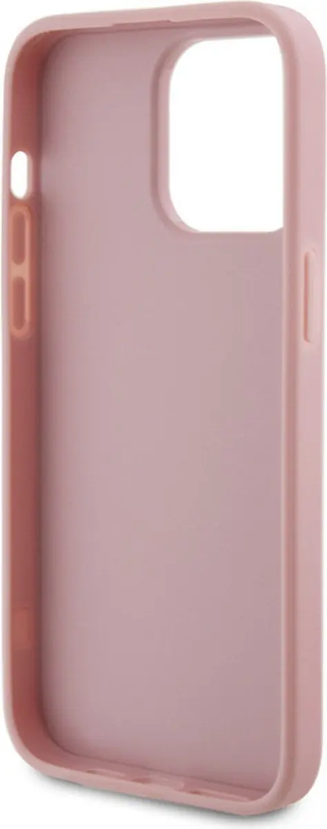 Guess GUHCP15LHG4SGP Hoesje - iPhone 15 Pro - Roze Glitter