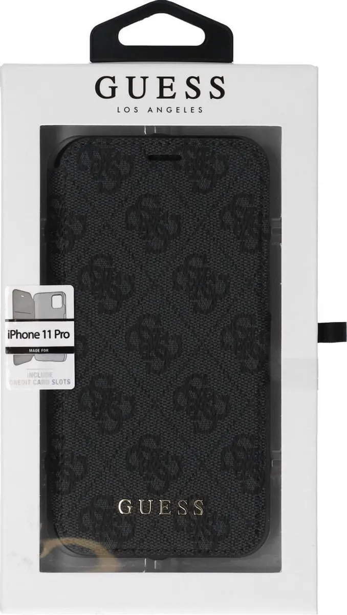 GUESS iPhone 11 Pro Hoesje - Effen Grijs - 3 Pasjes - MPN 3700740461846 - afbeelding 6 van 6