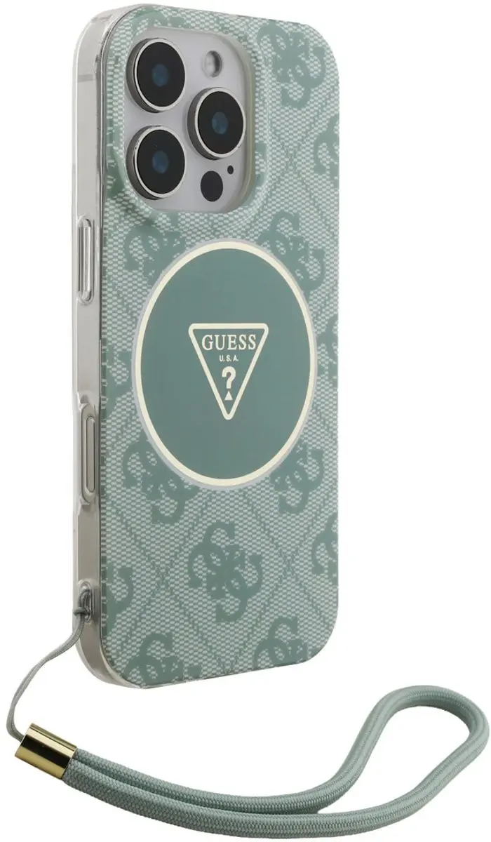 GUESS iPhone 16 Pro Hoesje - MagSafe - Green