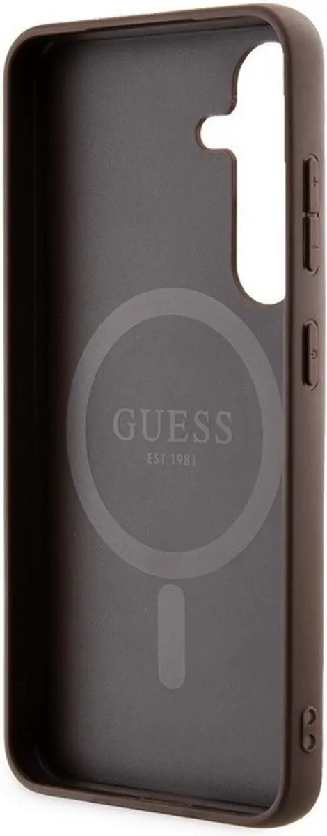 GUESS 4G Back Case MagSafe S24 - Bruin