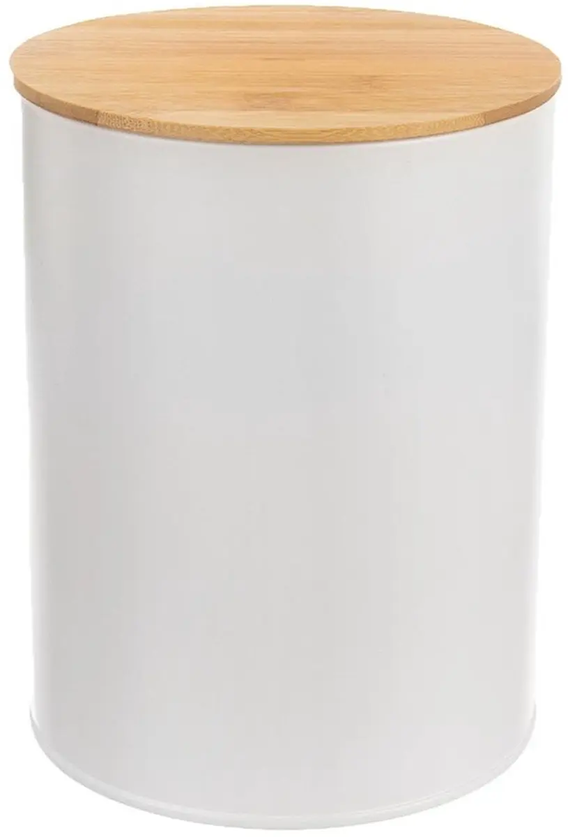 Orion Whiteline Voorraadbus 2.3L - Metaal - Bamboe deksel - Wit