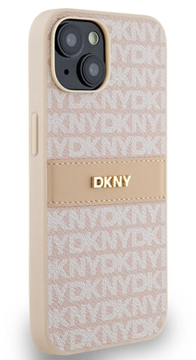 DKNY Textured Tonal Stripe Back Case Roze - DKHCP14SPRTHSLP