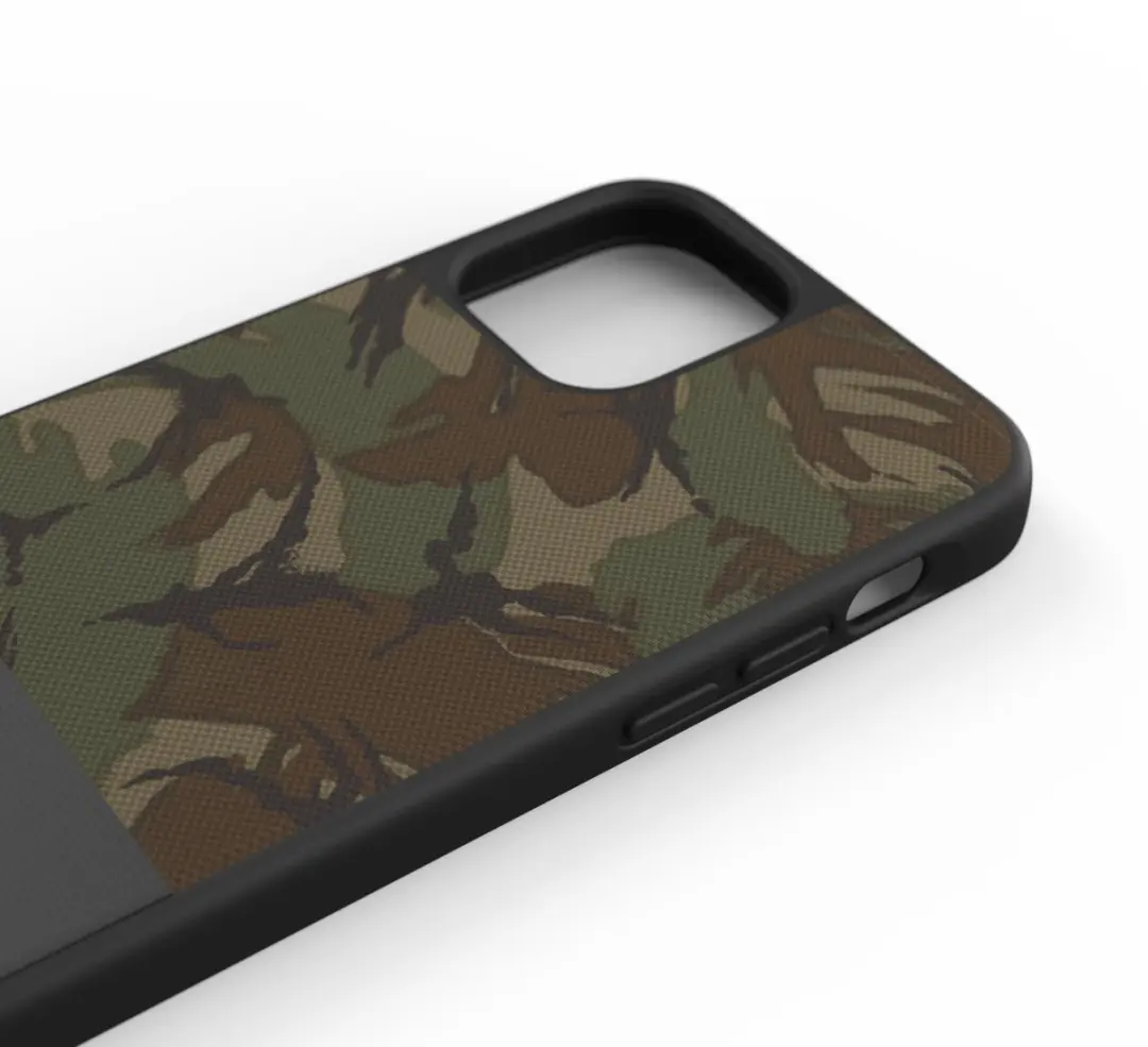 Superdry Moulded Case Canvas iPhone 12/12 Pro - Groen