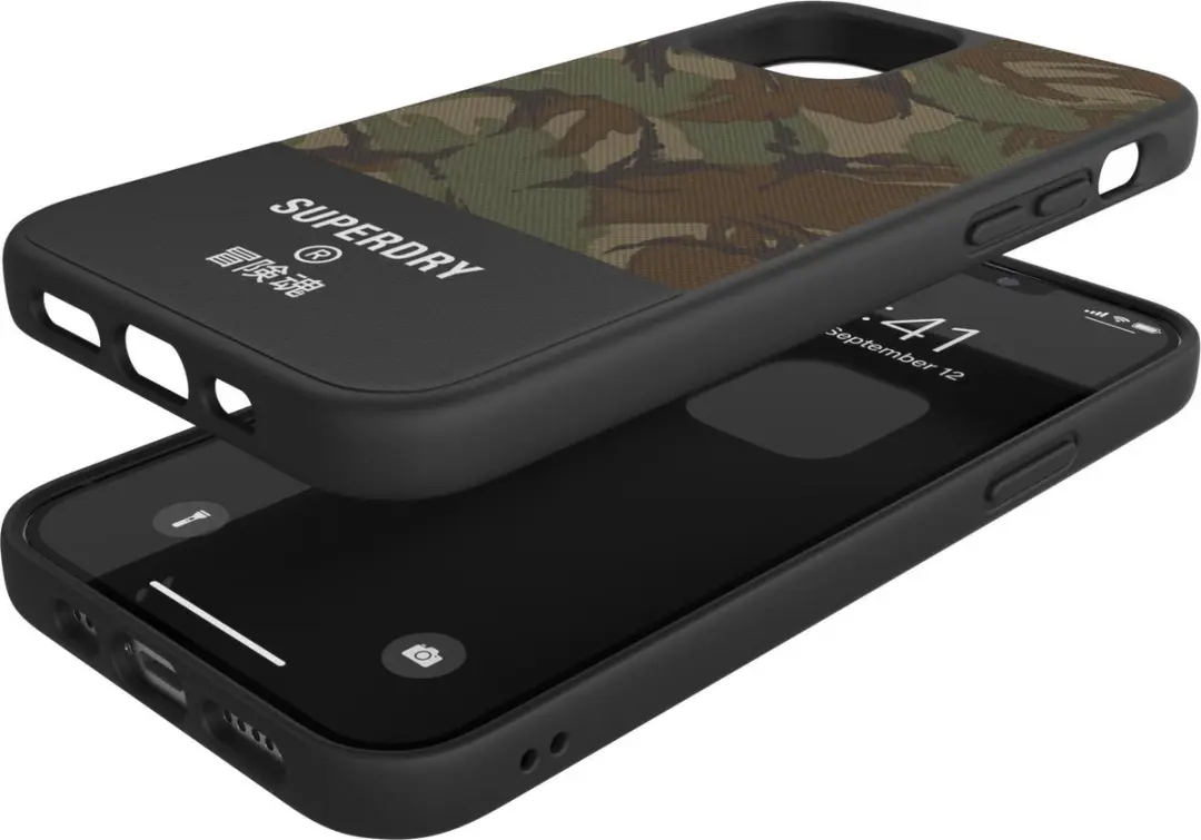 Superdry Moulded Case Canvas iPhone 12/12 Pro - Groen - afbeelding 6 van 6
