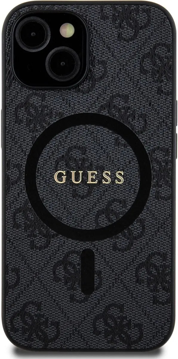 Guess 4G Colored Ring Back Case GUHMP15SG4GFRK - Zwart