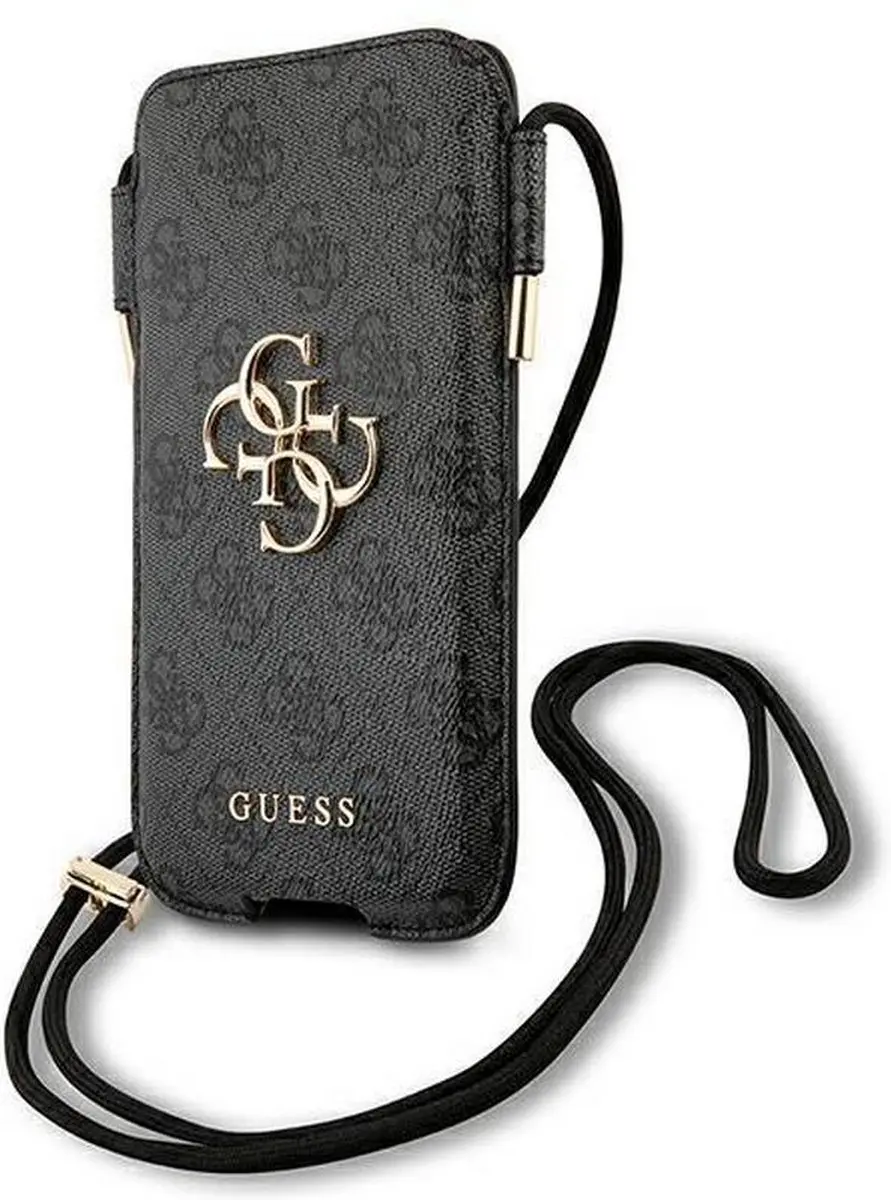 Guess Big 4G Logo Pouch - iPhone 12/12 Pro Grijs