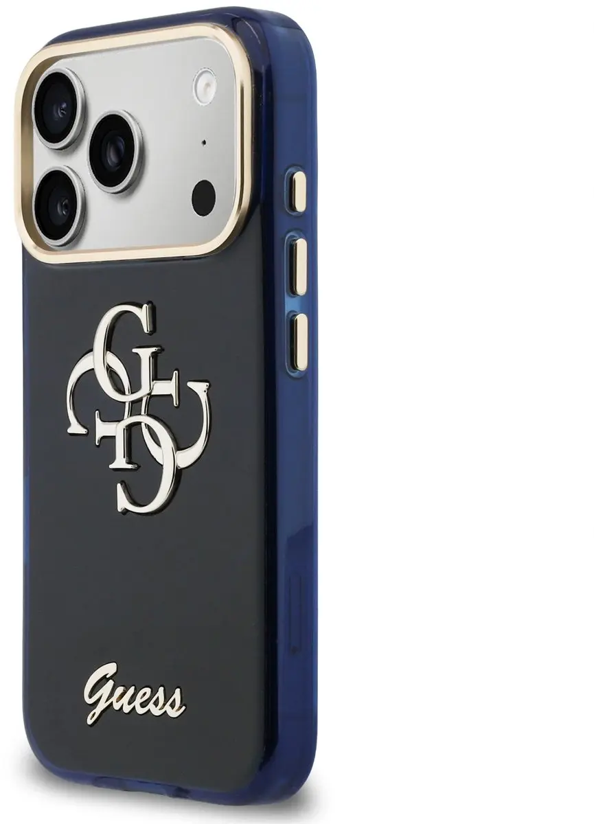 GUESS IML 4G Script Metal Logo Backcover 14696 - Blauw - afbeelding 6 van 6