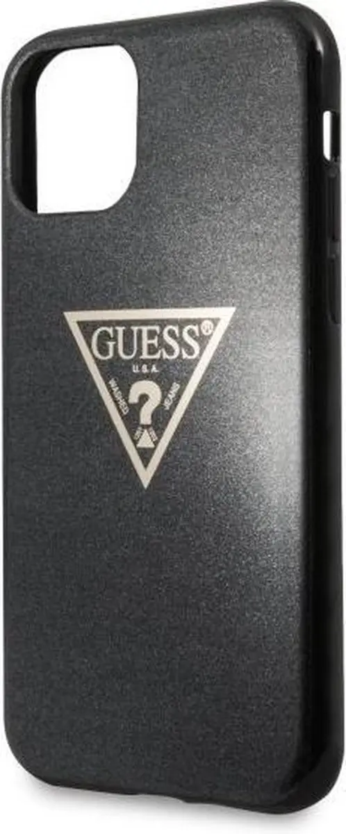 GUESS Solid Glitter Backcase iPhone 11 Pro 5141 - Zwart Glitter - afbeelding 6 van 6