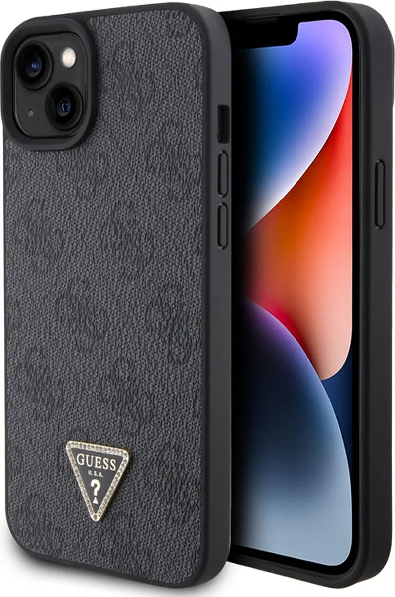 GUESS 4G Triangle Logo Hoesje iPhone 15