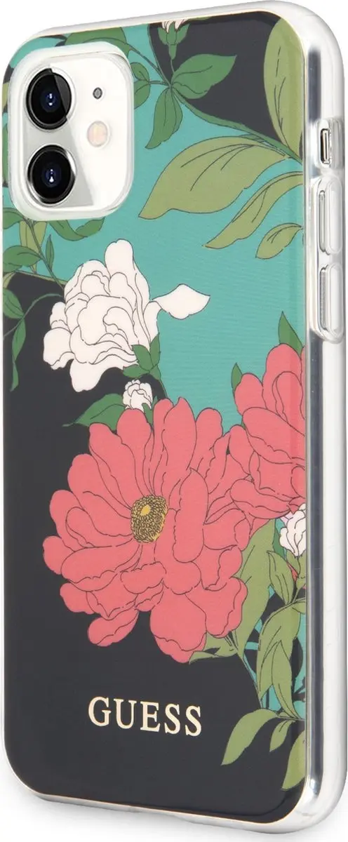 GUESS Shiny Flower Hard Case iPhone 11 - Multicolor