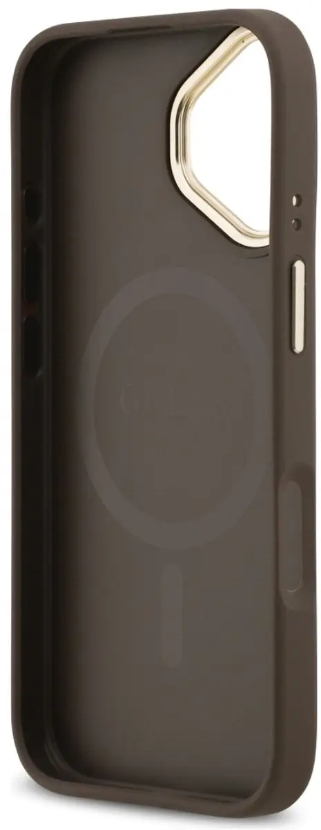GUESS 4G Stripe MagSafe Hoesje - iPhone 17 - Zwart