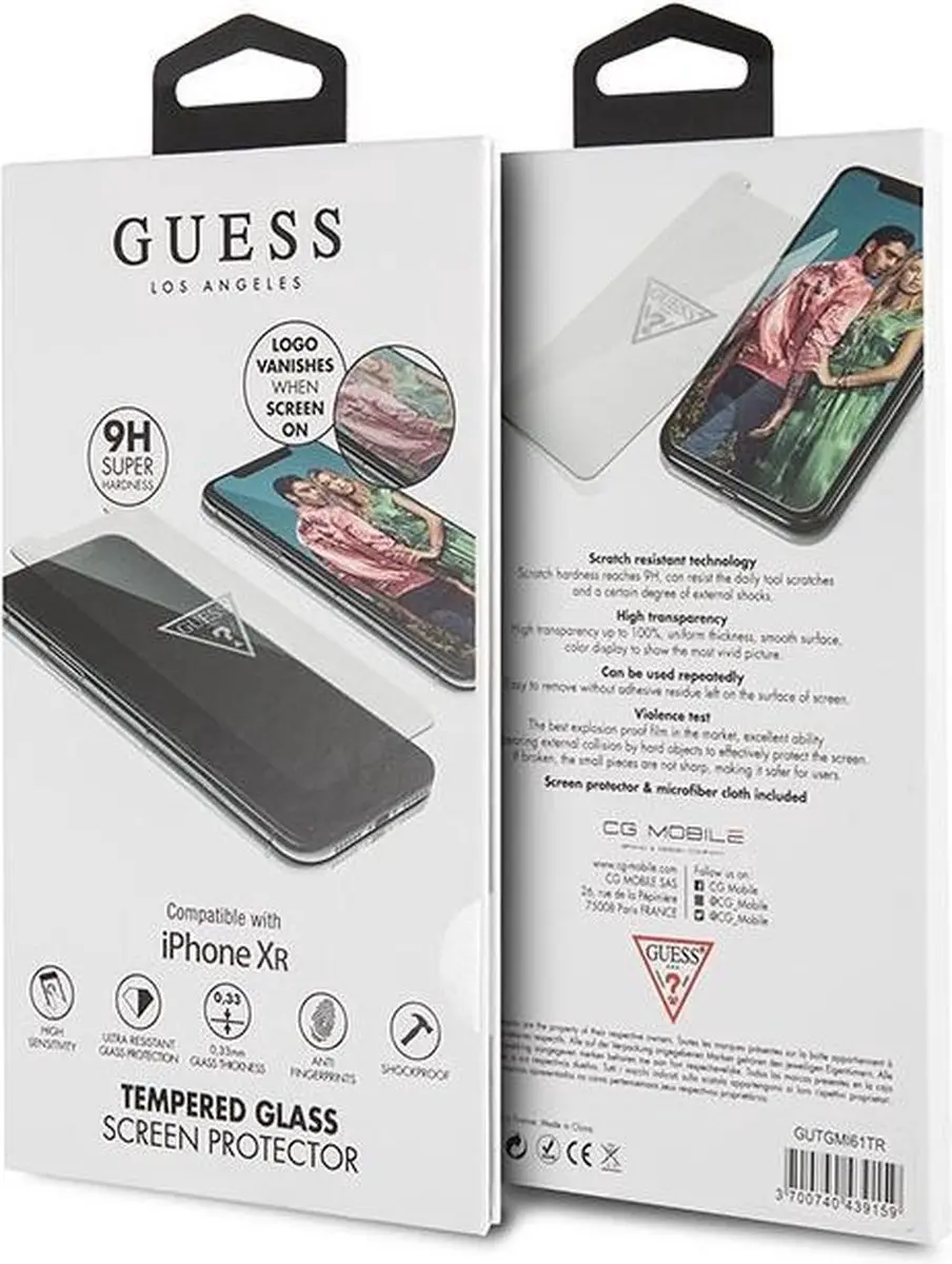 Guess Screenprotector iPhone XR - 1 Stuk