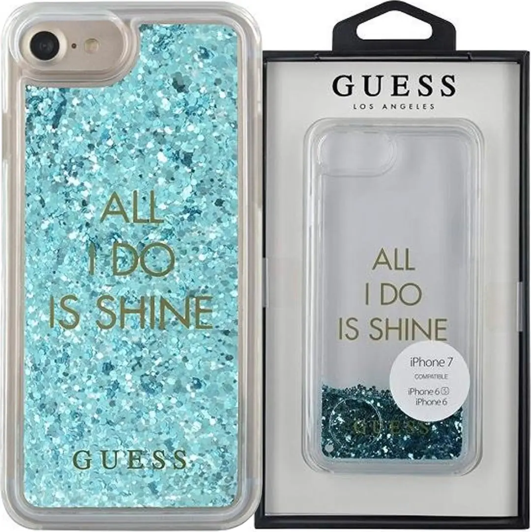 GUESS iPhone Hoesje Blauw - TPU