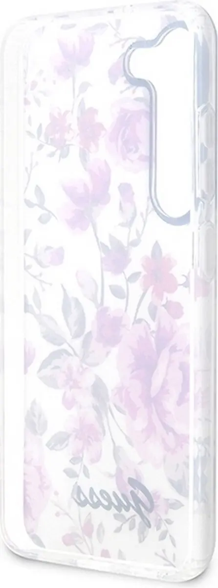 GUESS Flower Back Case - Samsung Galaxy S23 Plus - Wit