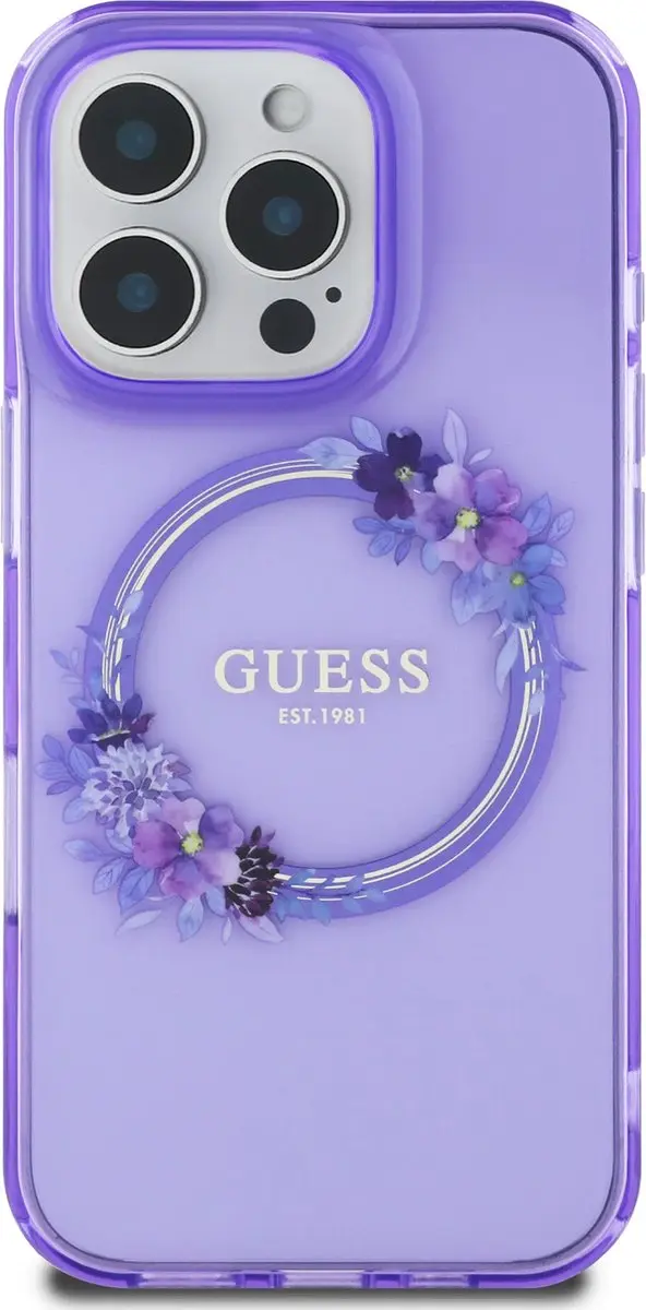 GUESS iPhone 16 Pro Max Backcover - Paars - Magsafe