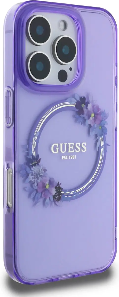 GUESS iPhone 16 Pro Max Backcover - Paars - Magsafe