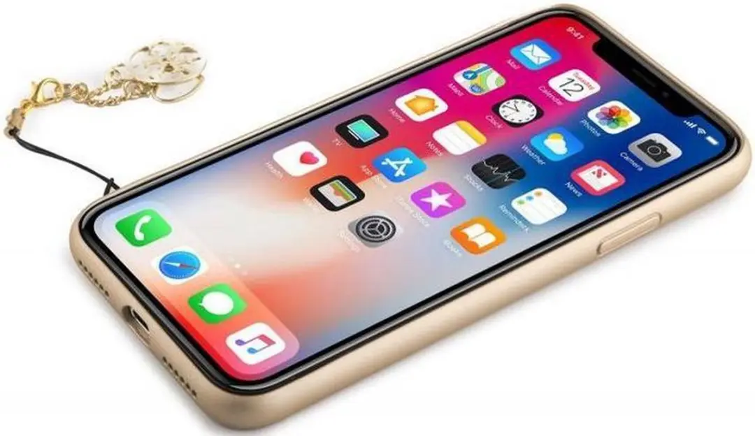 GUESS 4G Charms Hard Case iPhone X/Xs - Bruin - afbeelding 6 van 6
