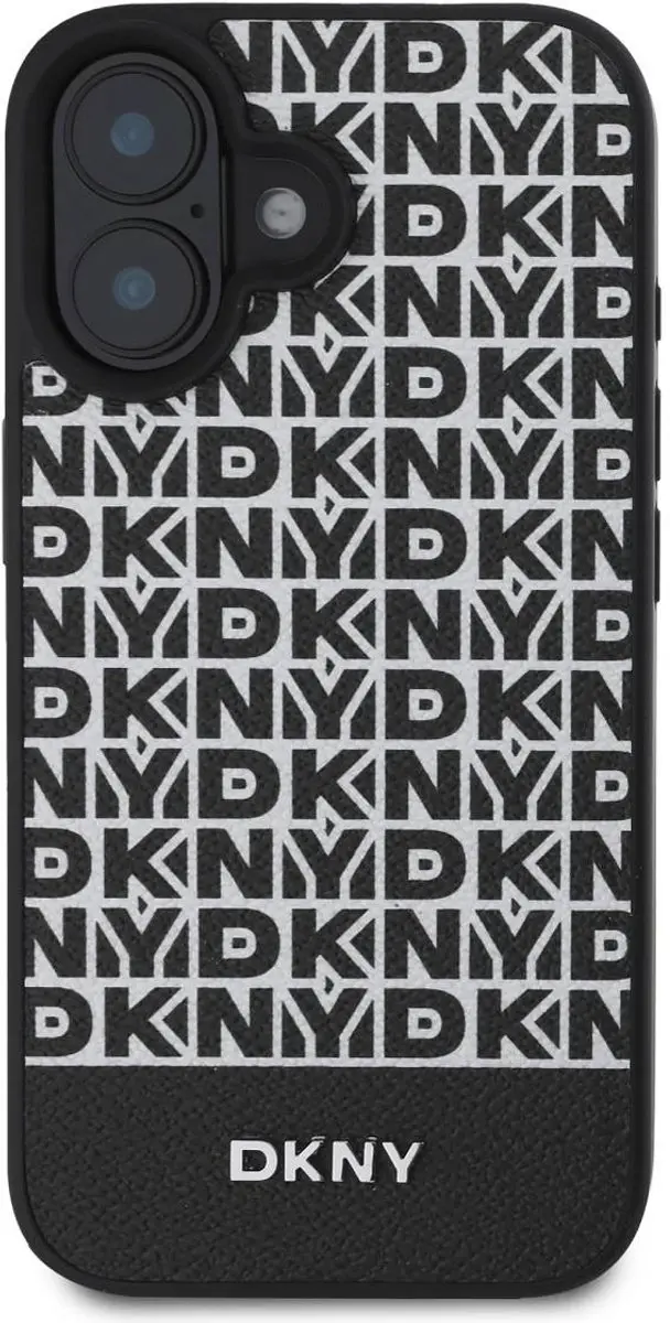 DKNY Backcover iPhone 16 Plus - MagSafe 3666339333836 - Zwart