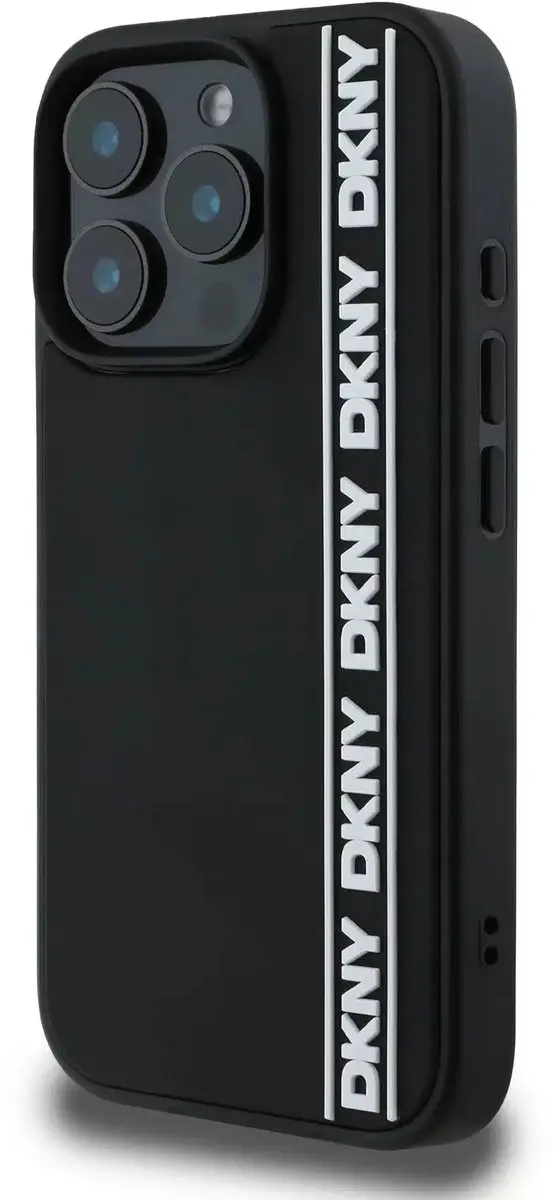 DKNY Backcover iPhone 16 Pro 3666339335328 - Zwart