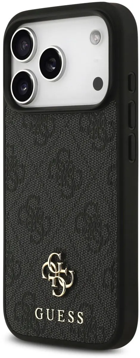 GUESS Back Cover Case iPhone 17 Pro - Zwart - MagSafe