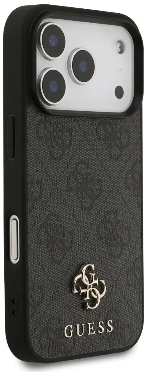 GUESS Back Cover Case iPhone 17 Pro - Zwart - MagSafe