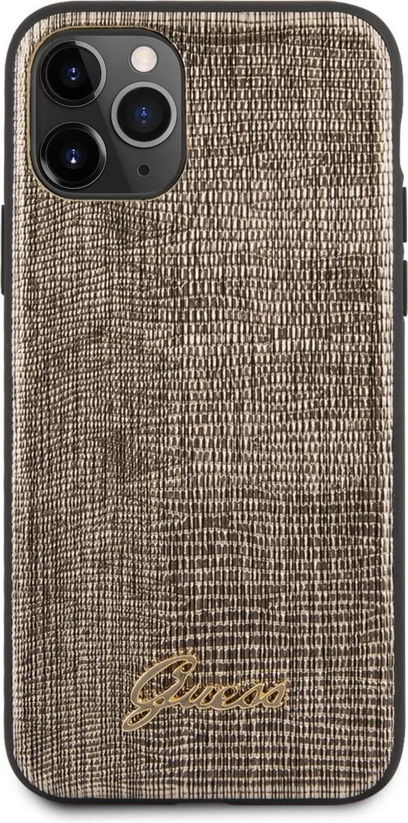 GUESS Lizard Hoesje iPhone 11 Pro - Goud