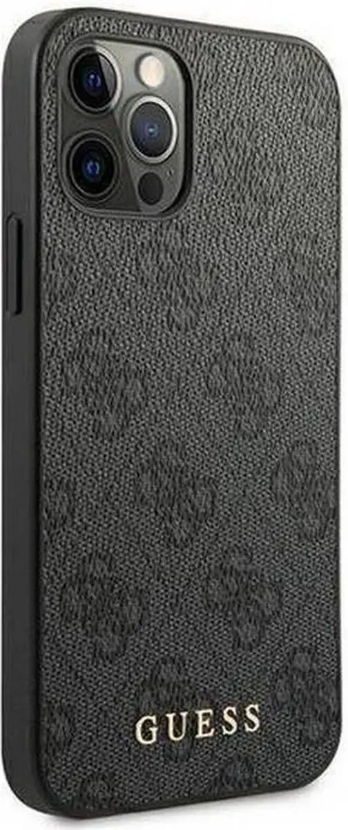 Guess 4G Back Case iPhone 12/12 Pro - Grijs