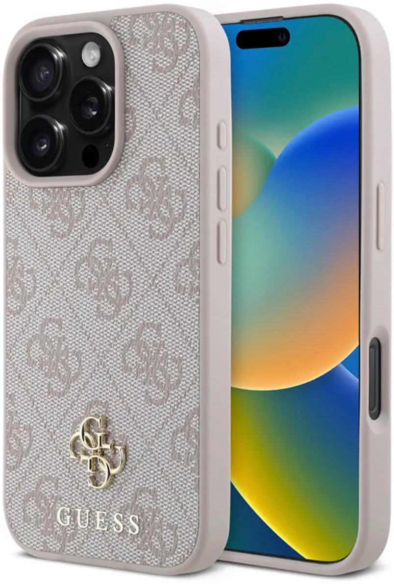 GUESS iPhone 16 Pro Hoesje MagSafe - Roze