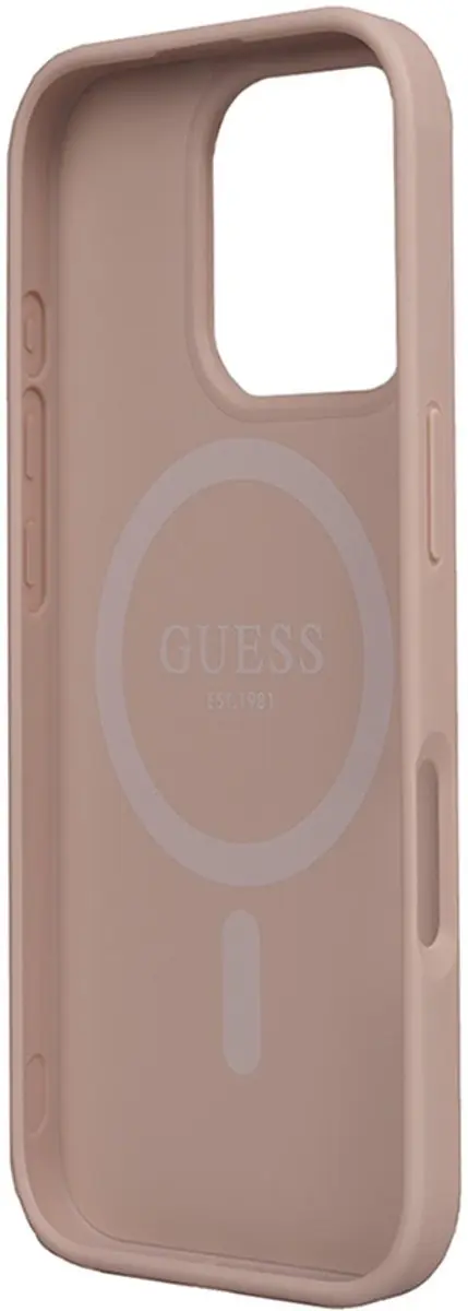 GUESS iPhone 16 Pro Hoesje MagSafe - Roze