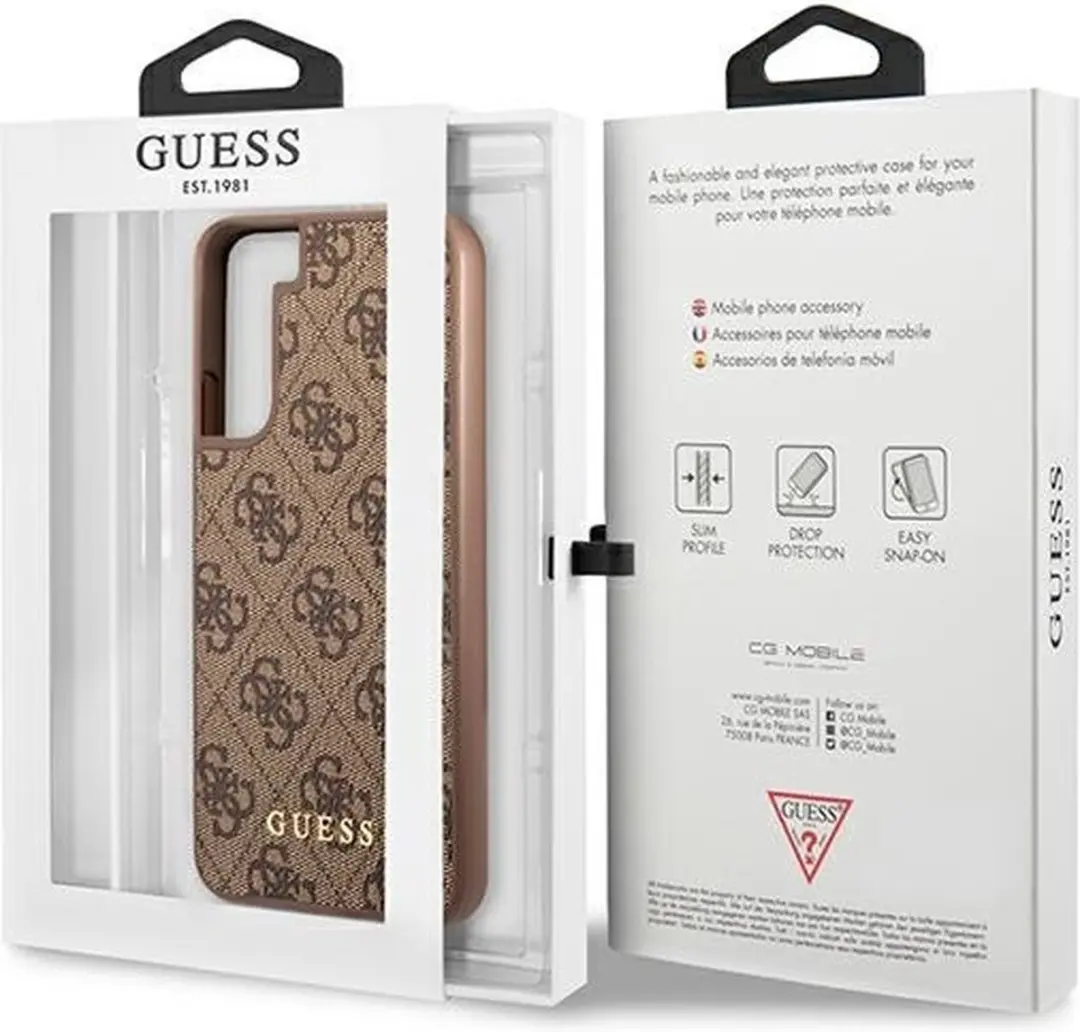 GUESS 4G Back Case - Samsung Galaxy S22 - Bruin