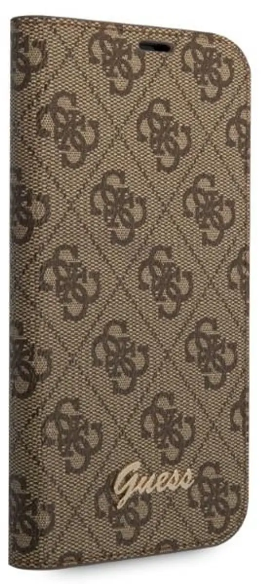 GUESS 4G Book Case iPhone 14 Pro Max - Bruin